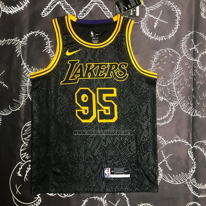 Camiseta Los Angeles Lakers Juan Toscano-Anderson NO 95 Mamba 2021-22 Negro